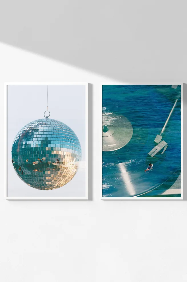 Surfing Studio 54 | Set of 2 Art Prints