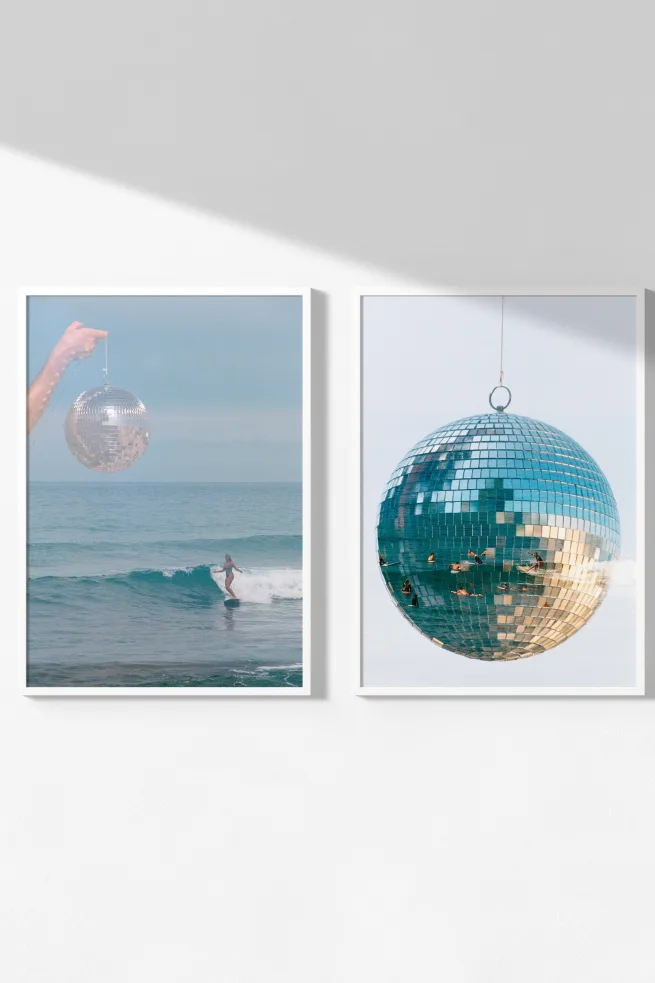Party Waves | Set of 2 Art Prints