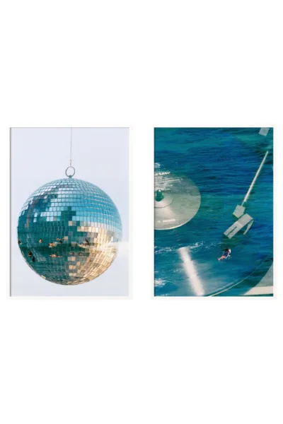 Surfing Studio 54 | Set of 2 Art Prints